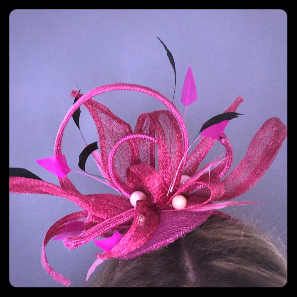 Hot Pink Fascinator Headband
